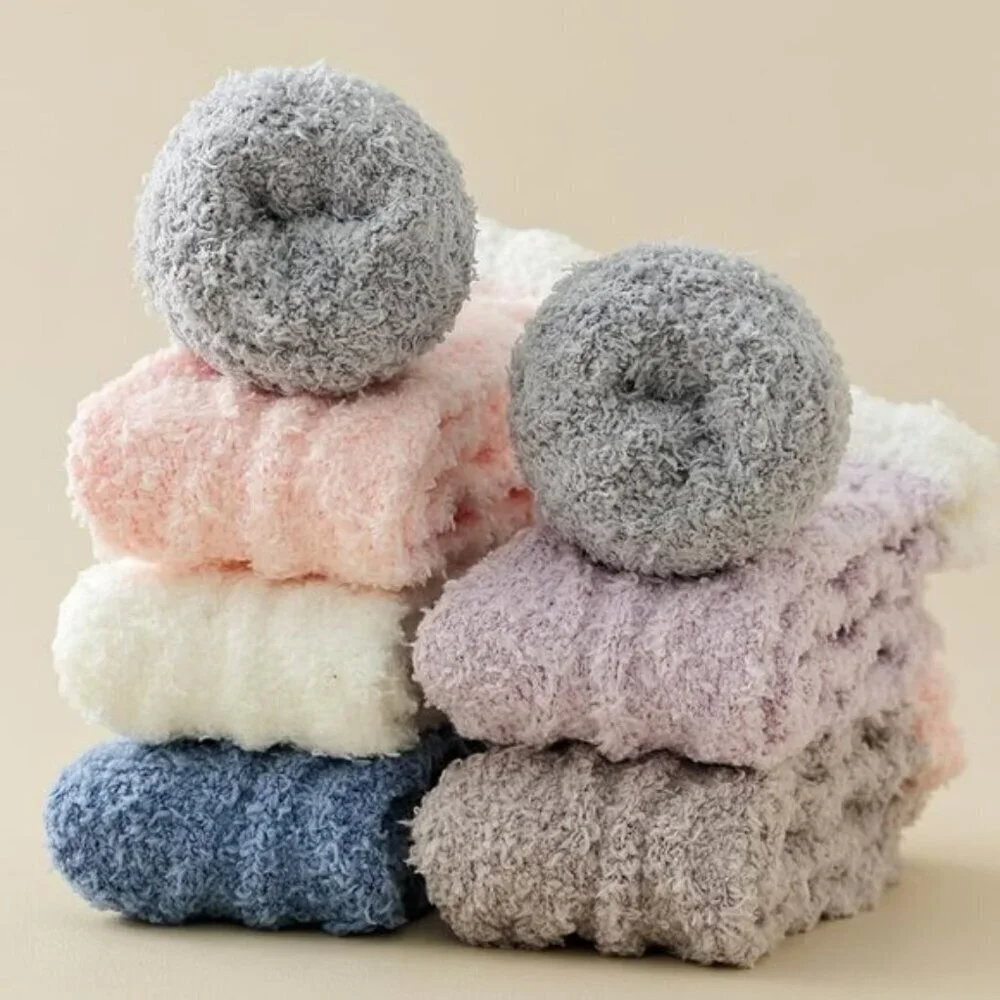 Women’s Fuzzy Slipper Socks – Soft, Warm & Cozy Plush Winter Lounge Socks
